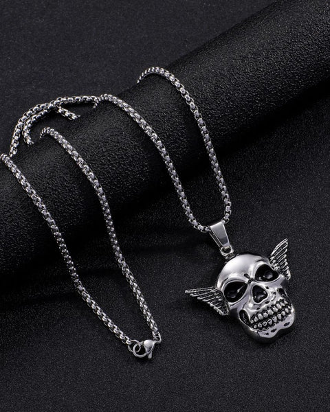 Skull w/wings Pendent