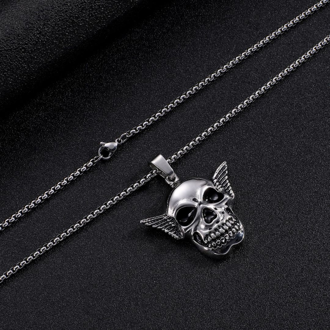 Skull w/wings Pendent