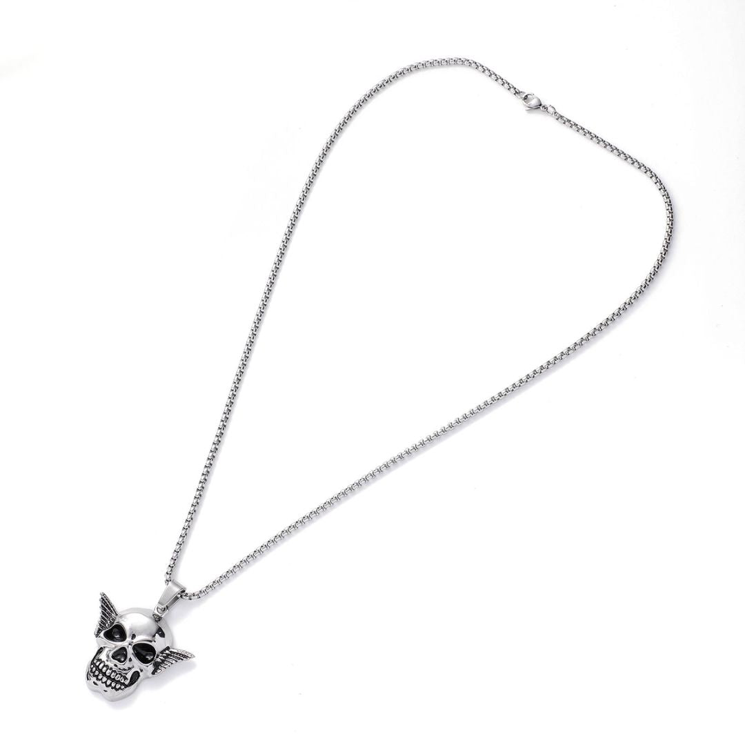 Skull w/wings Pendent