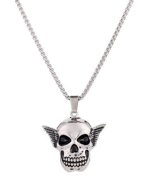 Skull w/wings Pendent