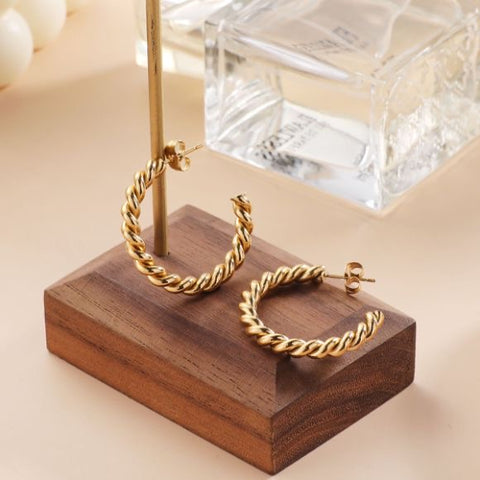 Gold Helix Earrings