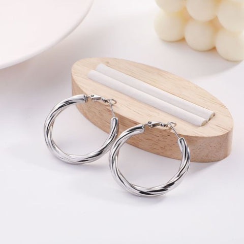 Silver Hoop Earrings