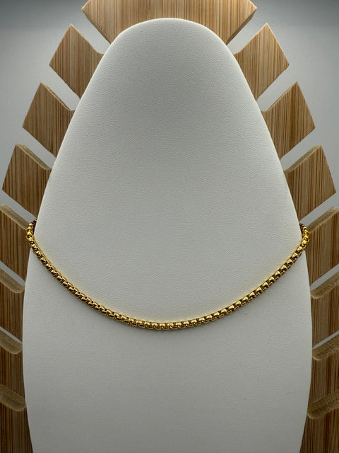 Collar liso dorado